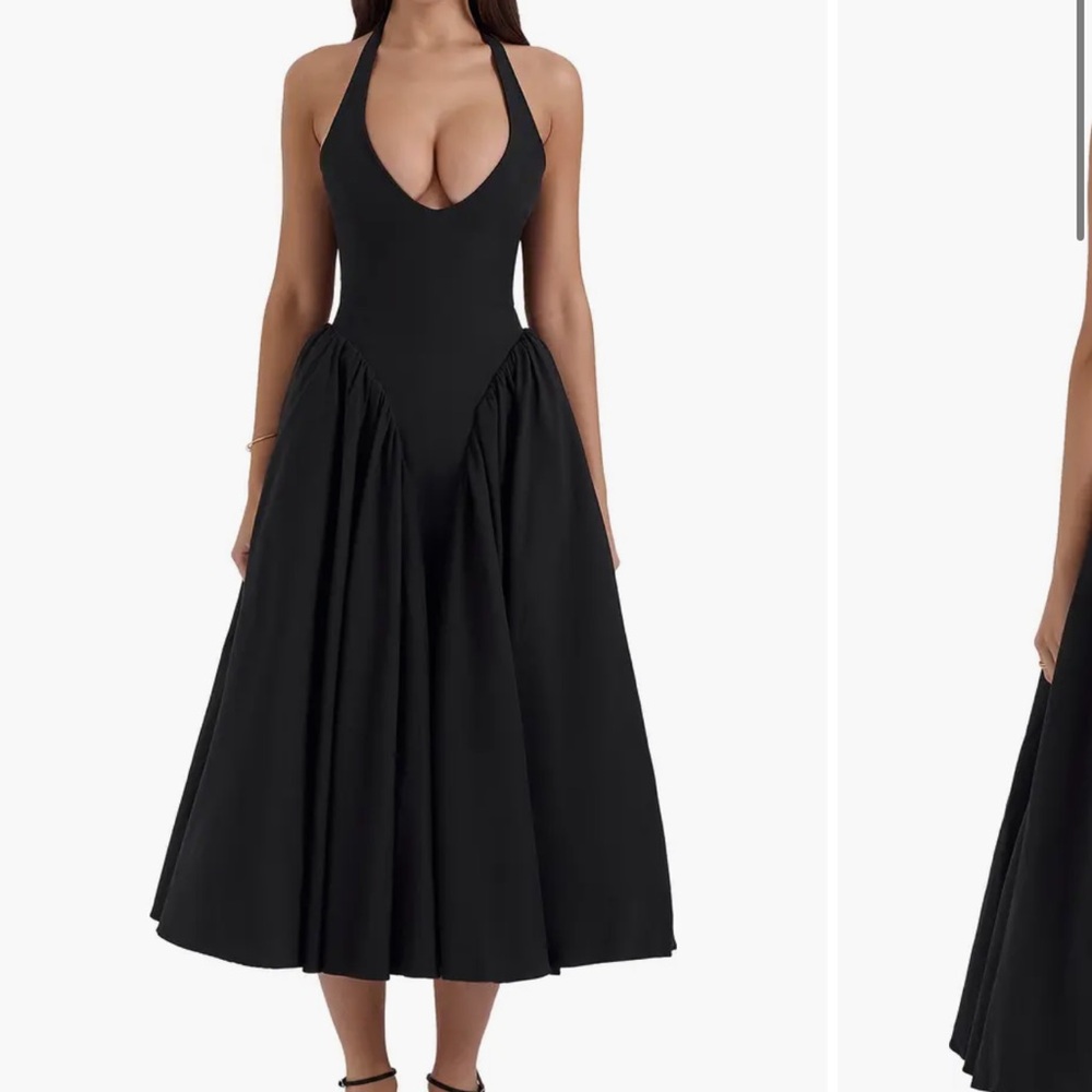 House of CB Black Midi Dress